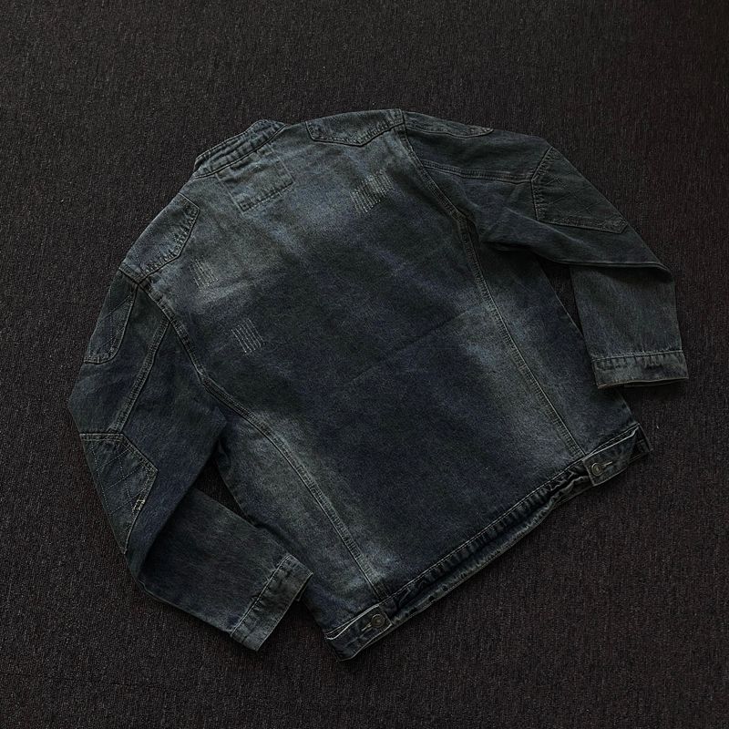 DV patch incision washing jean jacket
