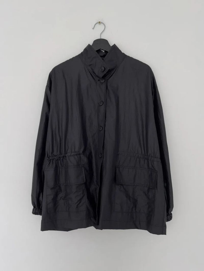 Low Nylon String Loose Fit Jacket