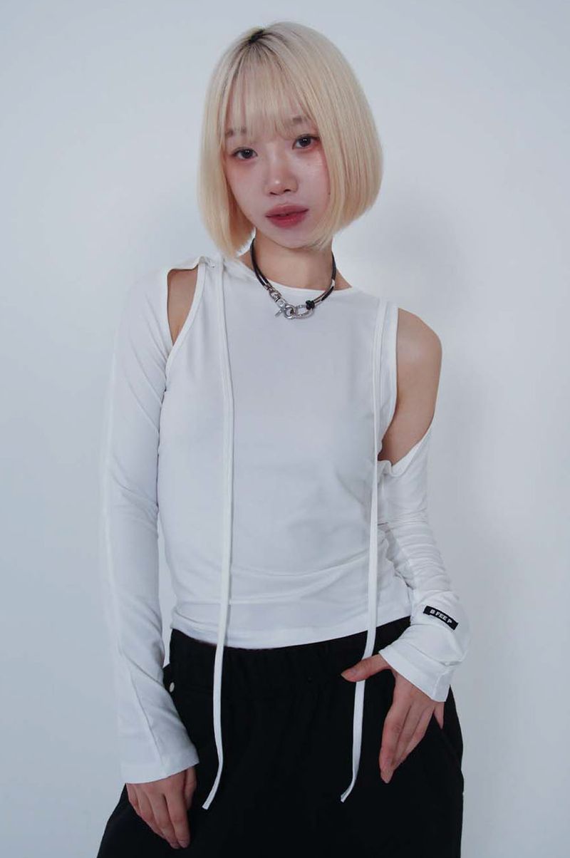 NECK STRAP TEE_IVORY