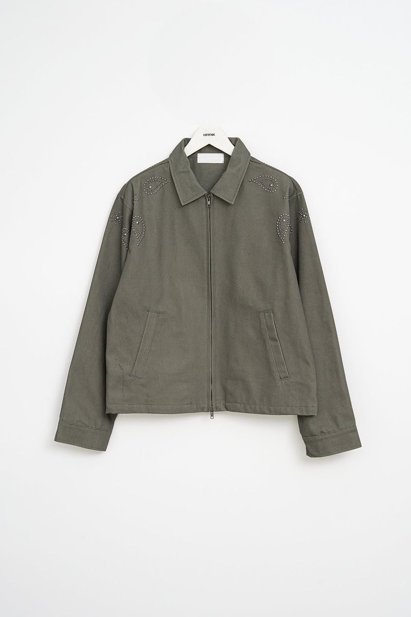 Eta Stud Cotton Jacket (3color)