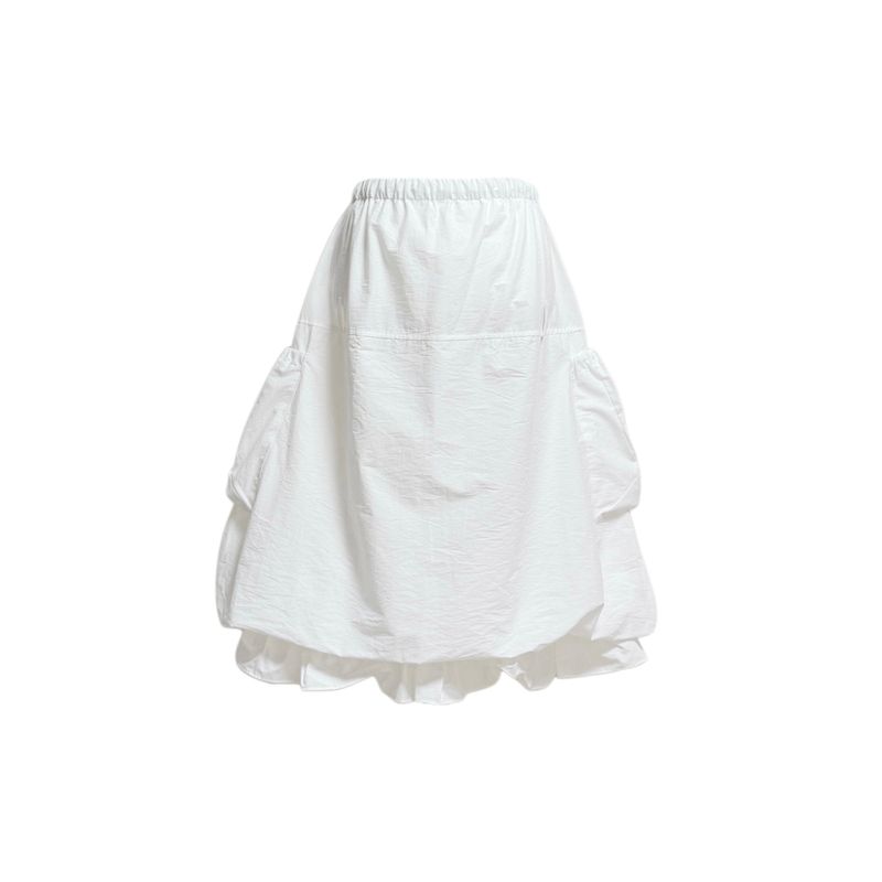 (3color) Frill Around Pocket Balloon Skirt