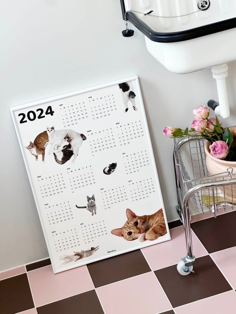 2024 CAT POSTER CALENDAR [A3]