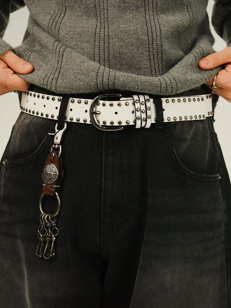 MA DAY Straight Curved Denim Pants