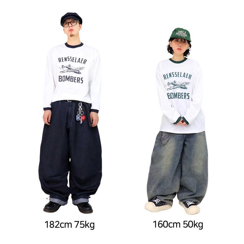 HundoP(ハンドピー)の「Bomber Vintage Ringer Long Sleeve Tee(Tops)」