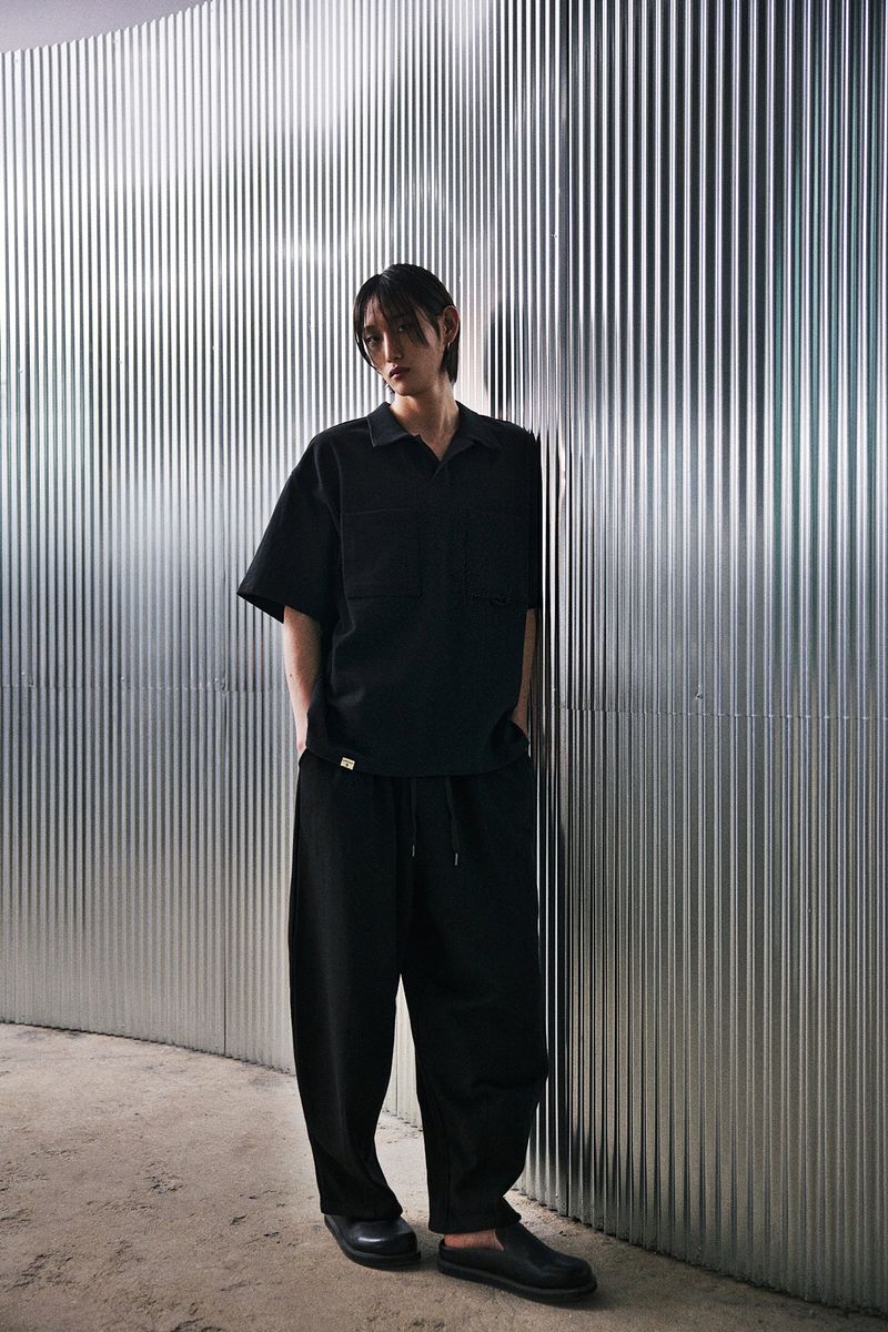 N-BT POCKET 1/2 COLLAR-TEE (Black)