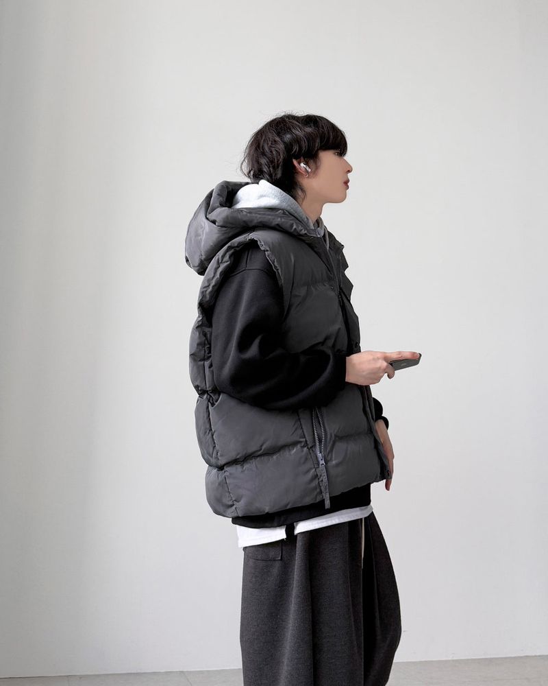 Plus Hood Padding Vest
