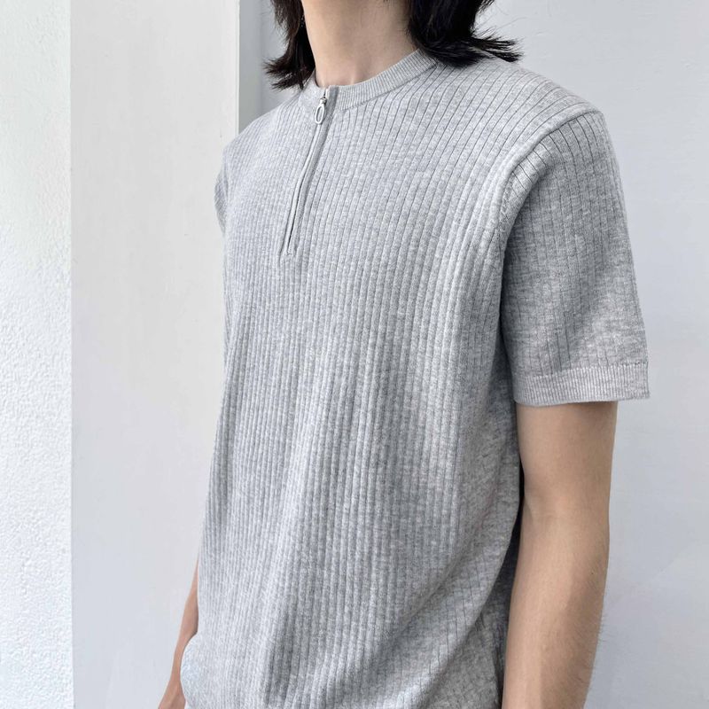 Sharp Silhouette Half-Zip Polo