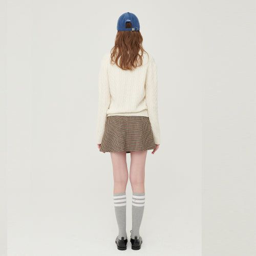 EMMA CHECK SKIRT