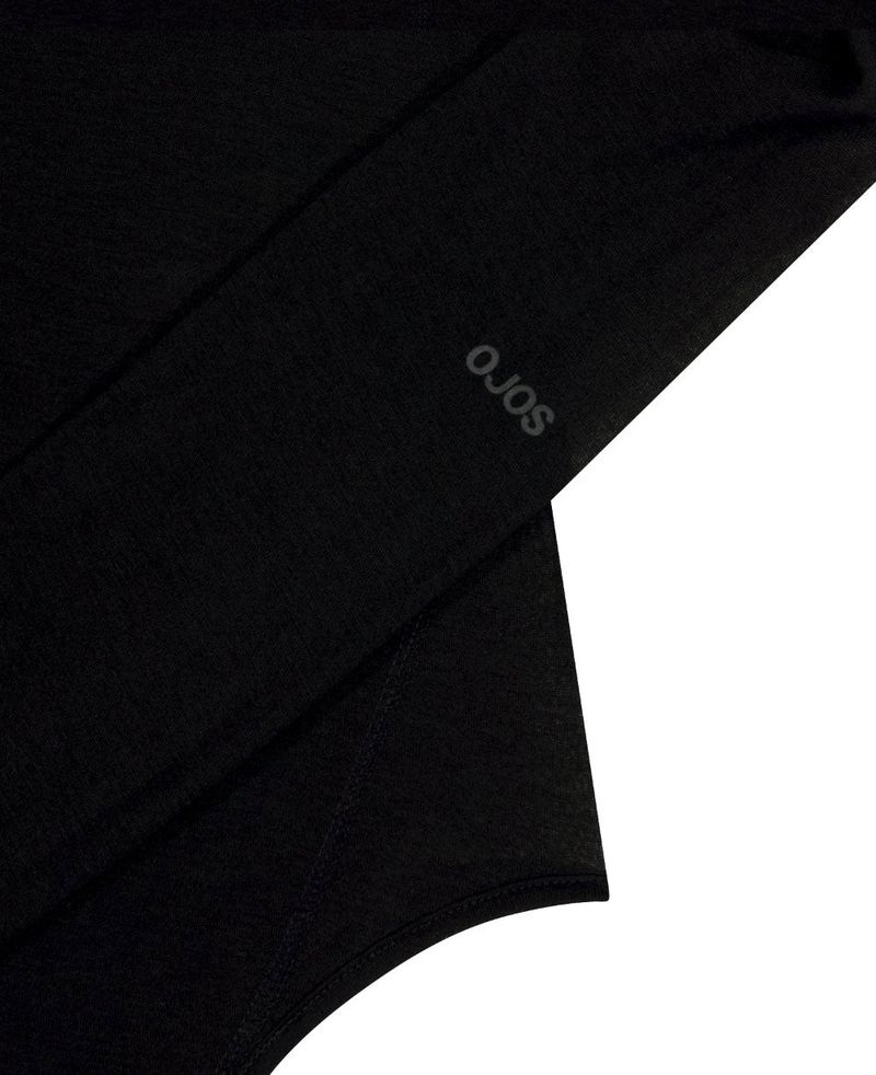 Curved Cut Layered Tee / Black