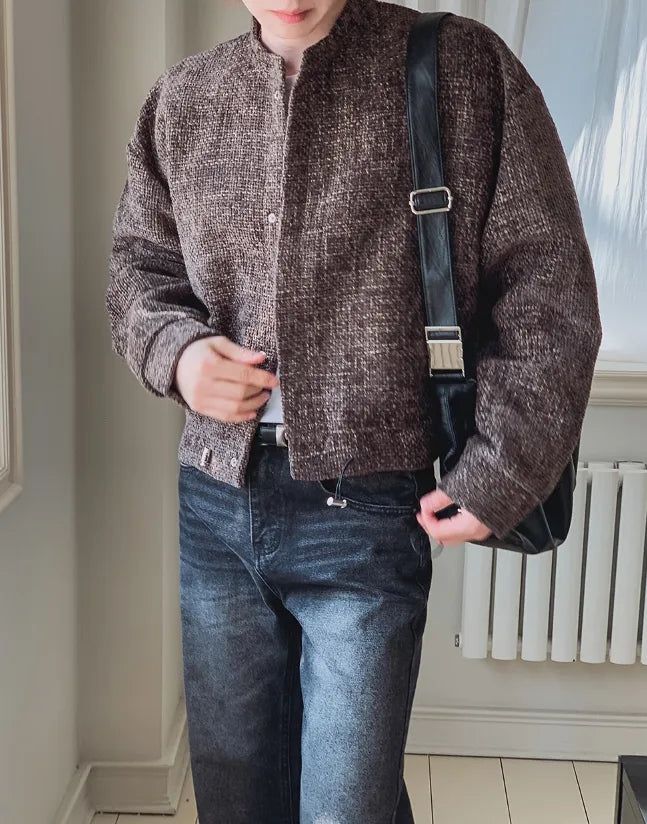 Tuban Tweed Crop String Cardigan