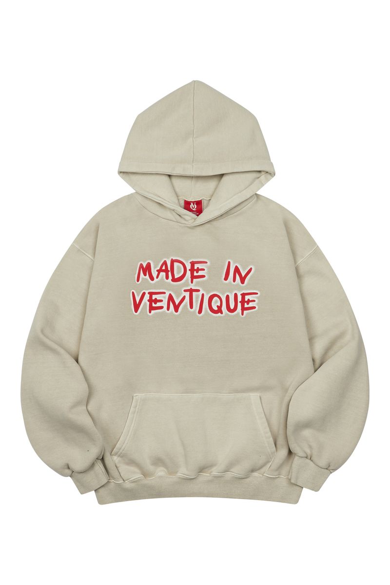 VENTIQUE Pigmate fluff Hoodie 3color