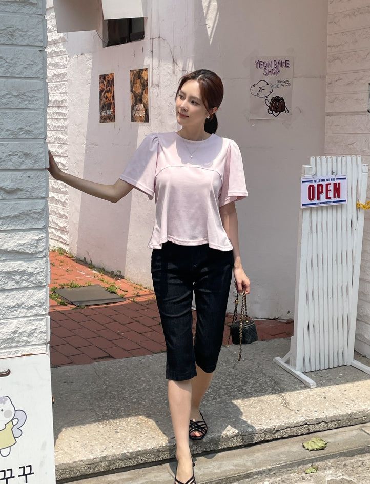 Moang Cut Puff Flare T-Shirt