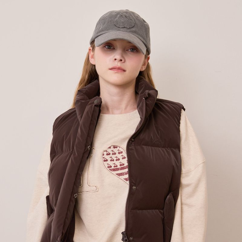 KIRSH（キルシー）の「ピグメントダイベースボールキャップ【チャコール】（Hats）」