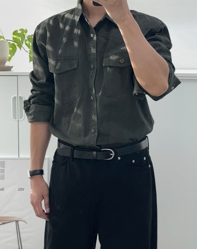 Lievo Snap Western Shirt