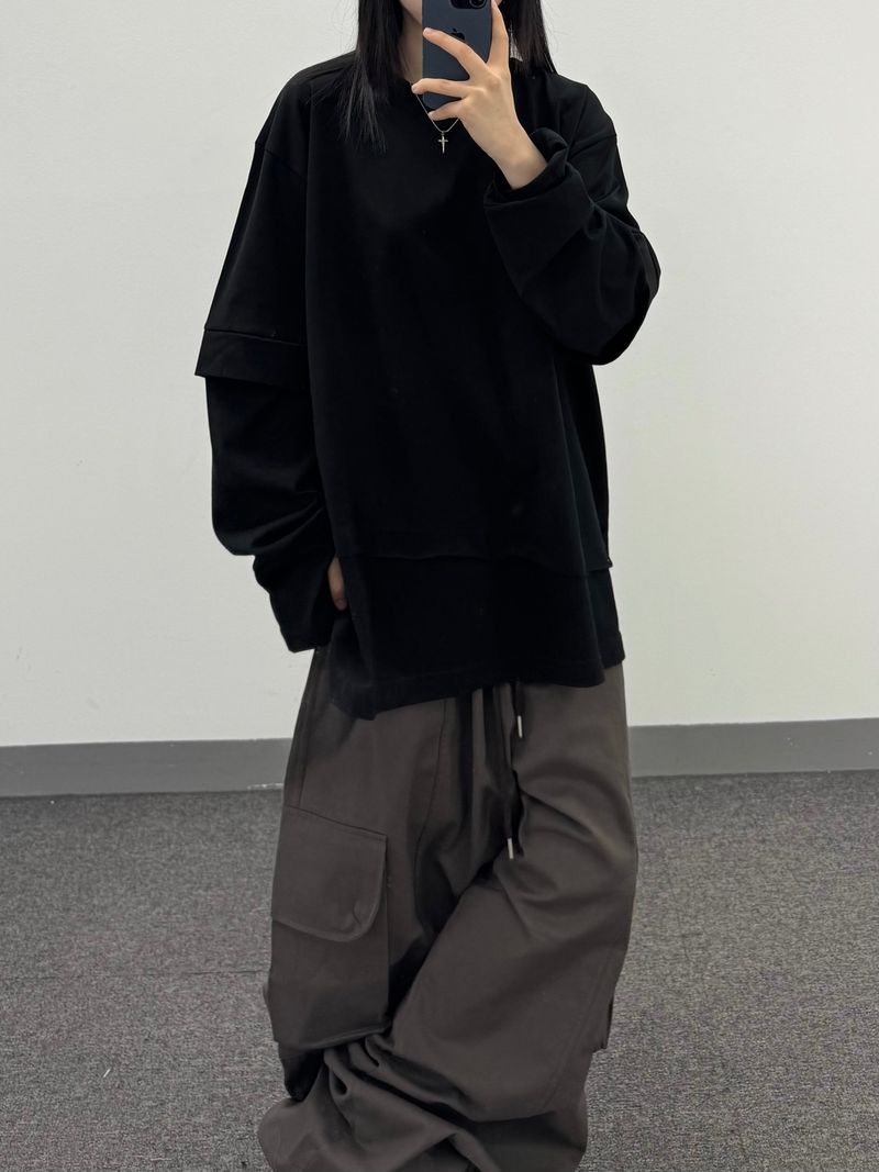 panel big cargo banding pants