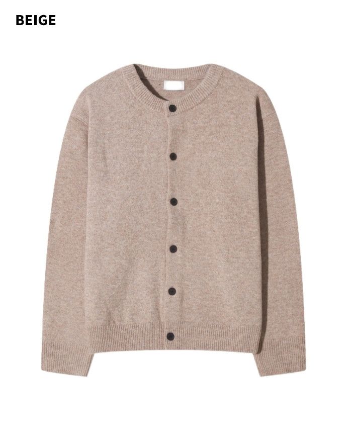 (UNISEX) Wool-Blend Knit Cardigan