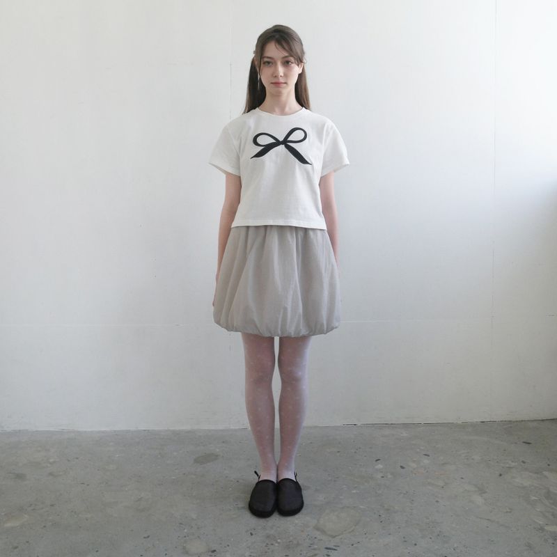 Gray Nylon Pumpkin Skirt