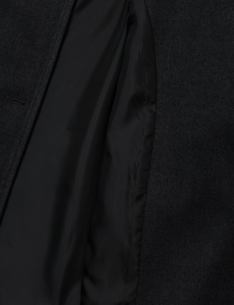 SOFT HOODED COAT(CHARCOAL)