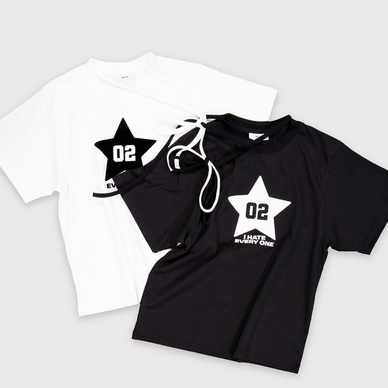  RIBBON ROCK T-SHIRT BLK