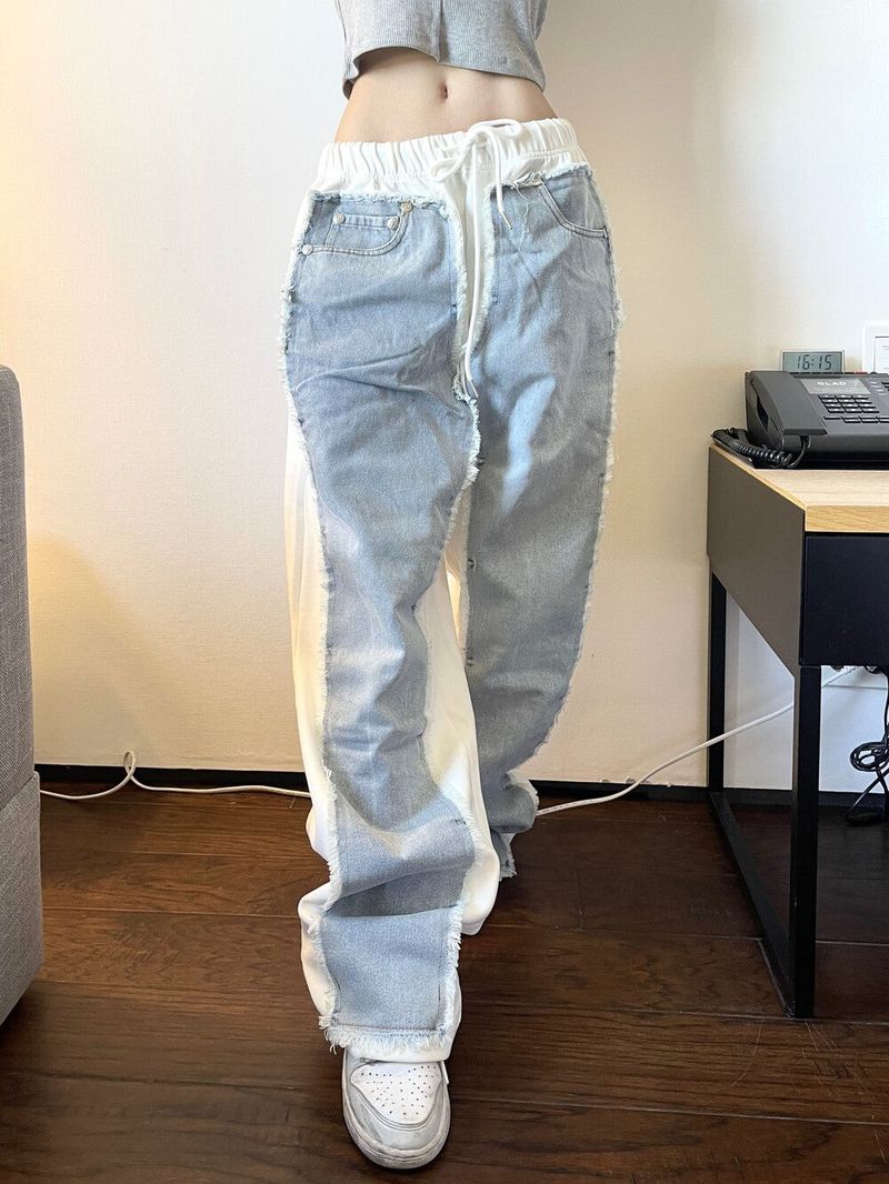 Seow(ソウ)の「1277. Denim patch training wide pt(Pants)」