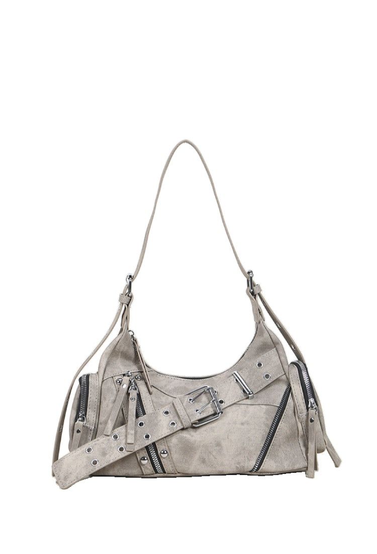 Avra Glossy Moto Bag