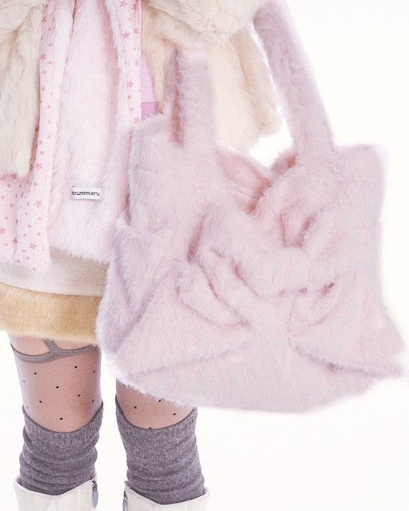 Fluffy Ribbon bag (pink)