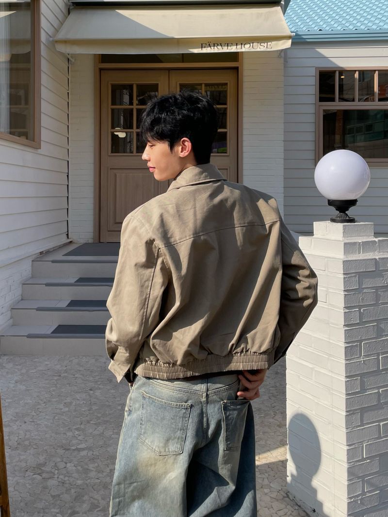 City Collar Blouson Jacket (2 Colors)