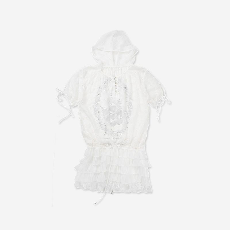 LACE HOODIE DRESS