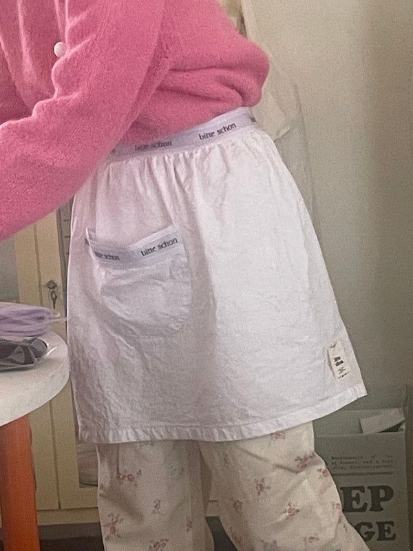 bitteschon band-waist apron