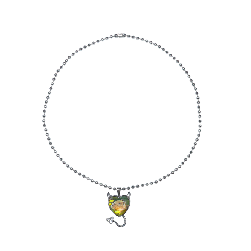 Devil heart necklace