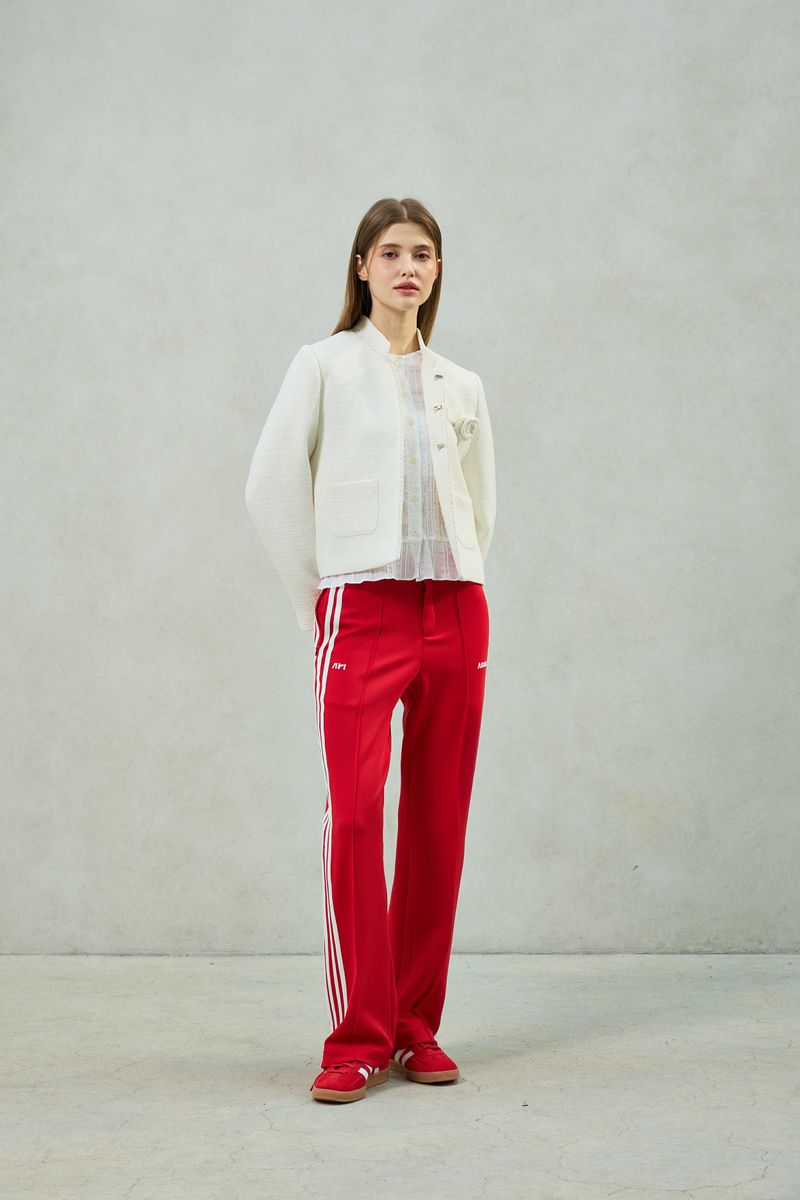 AGLOW TWEED JACKET / WHITE
