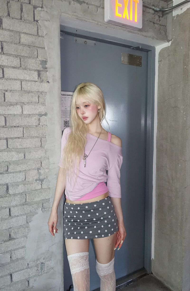 Tiny Dot Micro Skirt