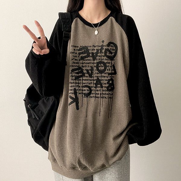 Waffle nagrang スウェットシャツ