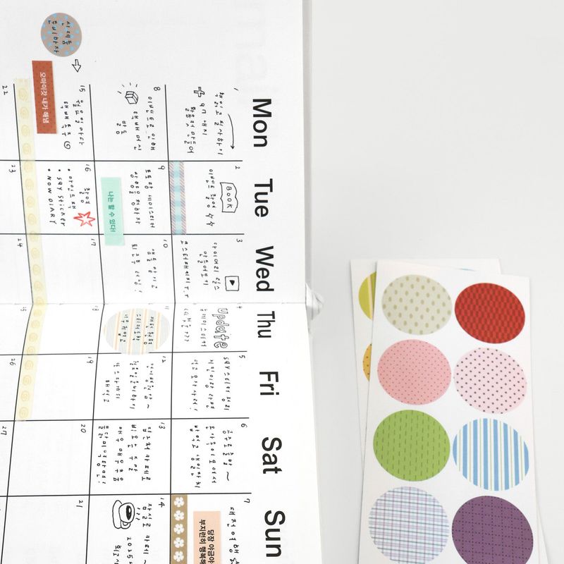 oab pattern sticker pack circle