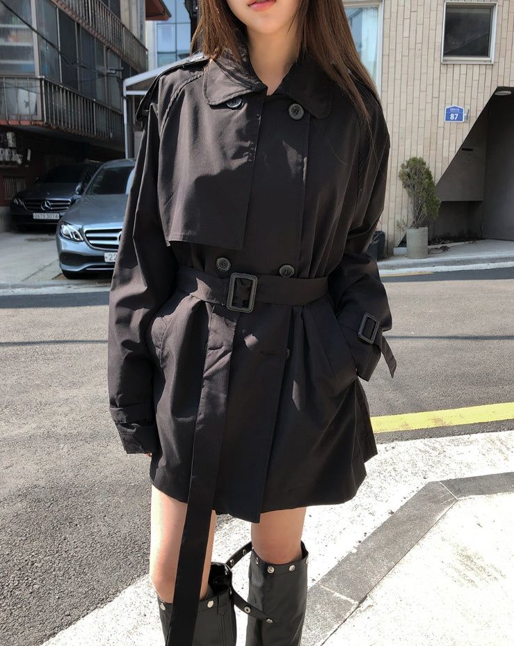 Mir Epaulet Half Trench Jacket