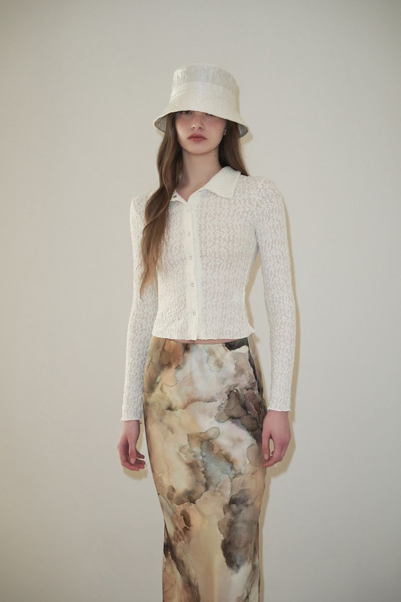SOUFFLE bucket hat_ivory