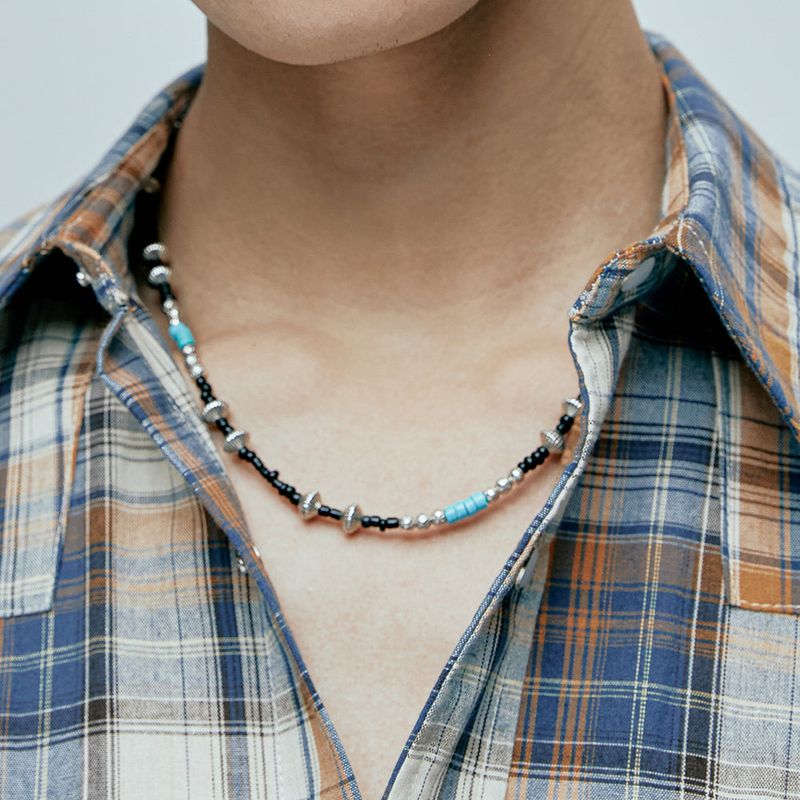 turquoise & hogan beads necklace