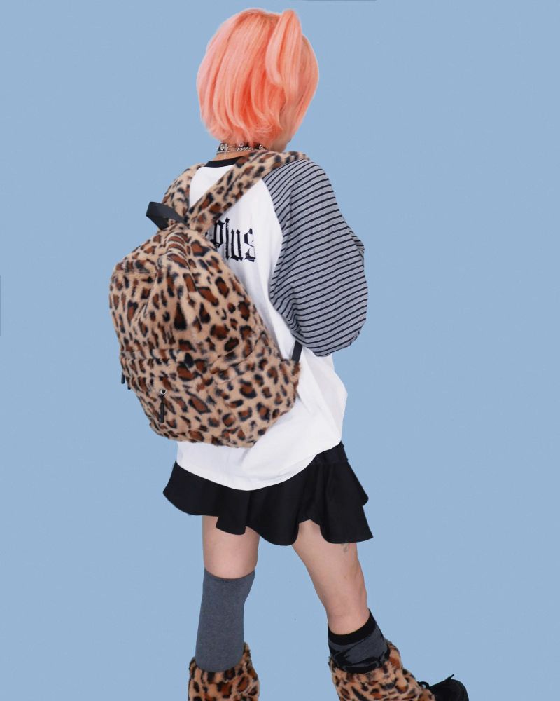 animal pom-pom backpack (3color)