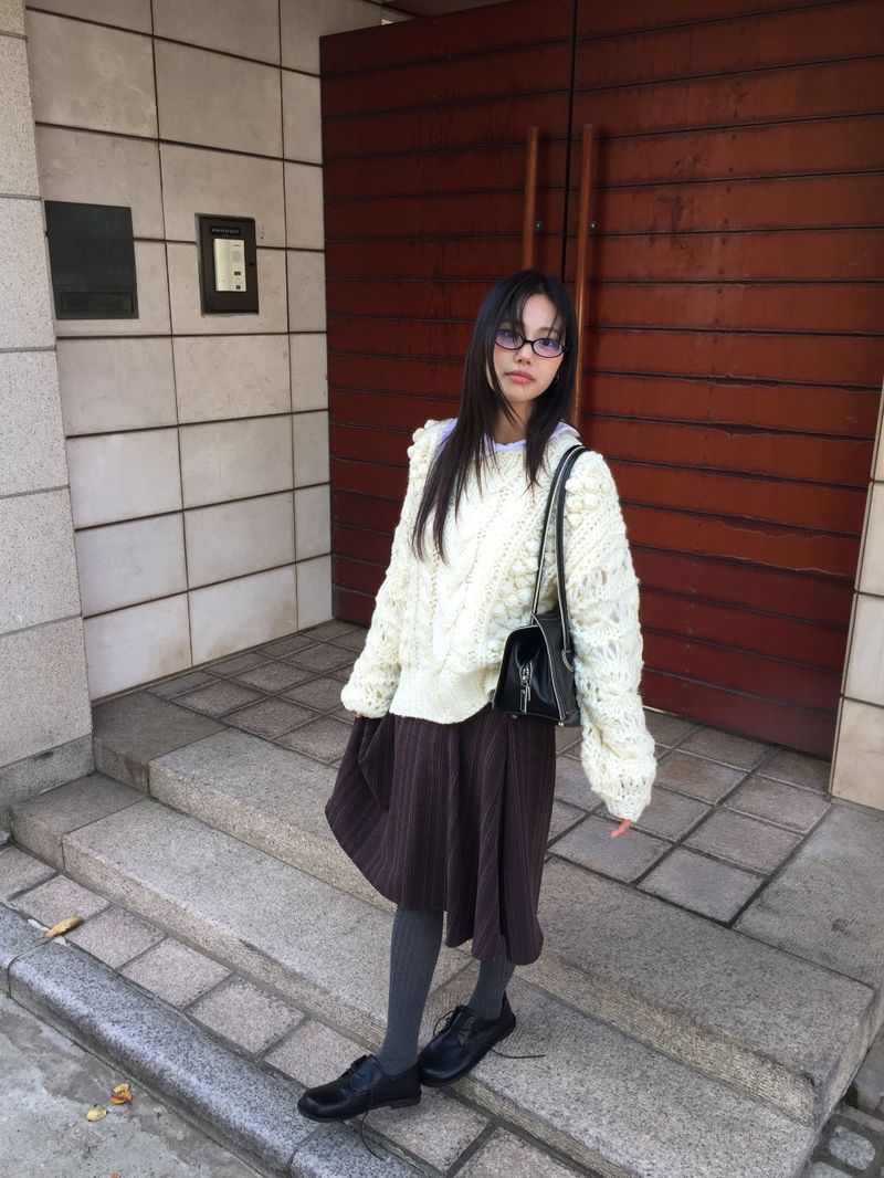 Label Midi Skirt (2color)