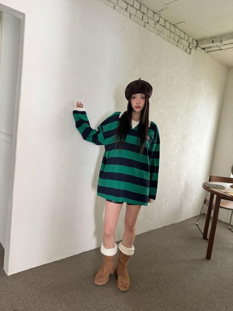Stripe rugby T