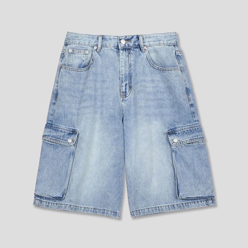Baek Denim Cargo Bermuda (2color)