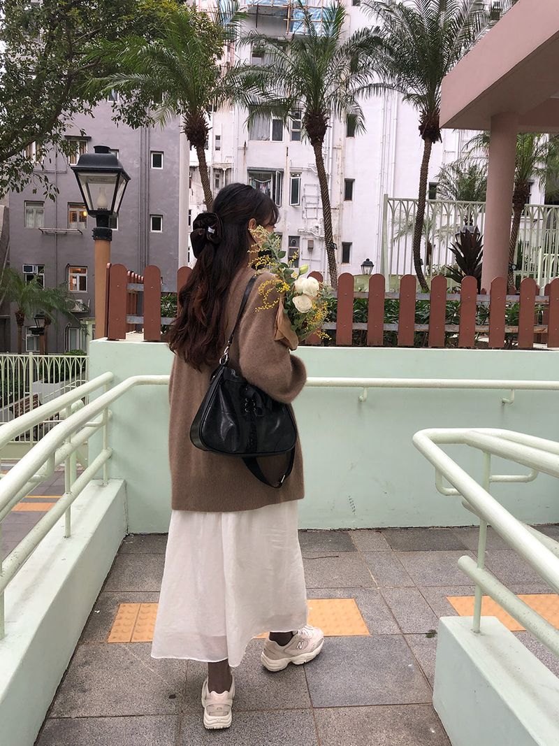 Bustier ribbon bag_black