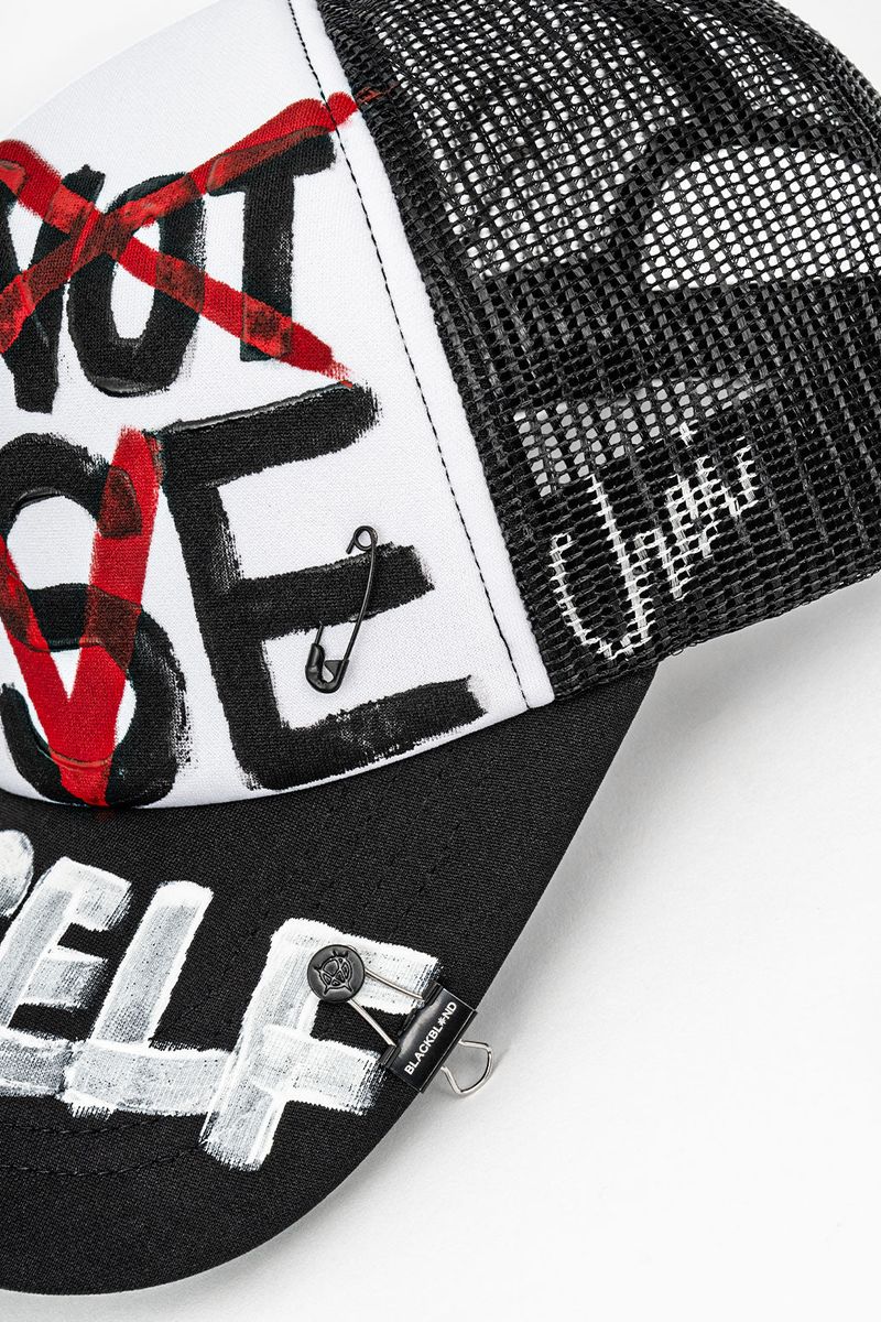 BBD DLY Graffiti Trucker Mesh Cap (Black)