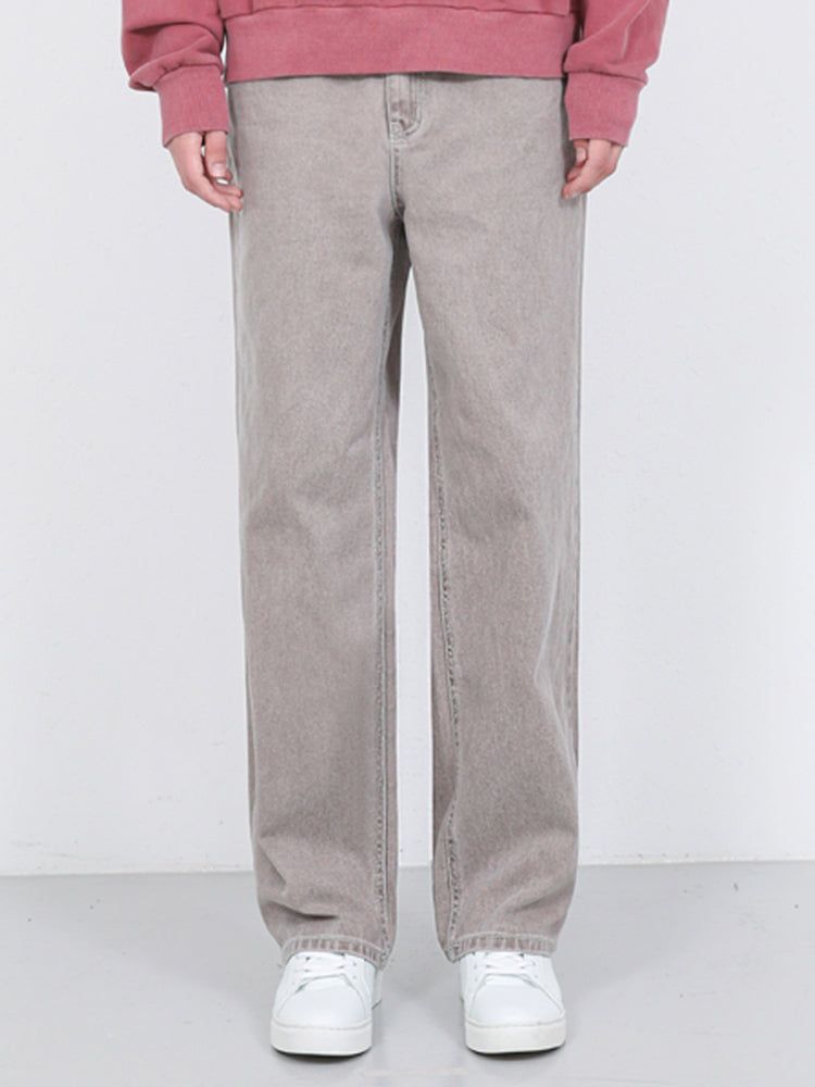 WAAR(ワル)の「M188 PIGMENT WIDE DENIM PANTS_BROWN(Pants)」