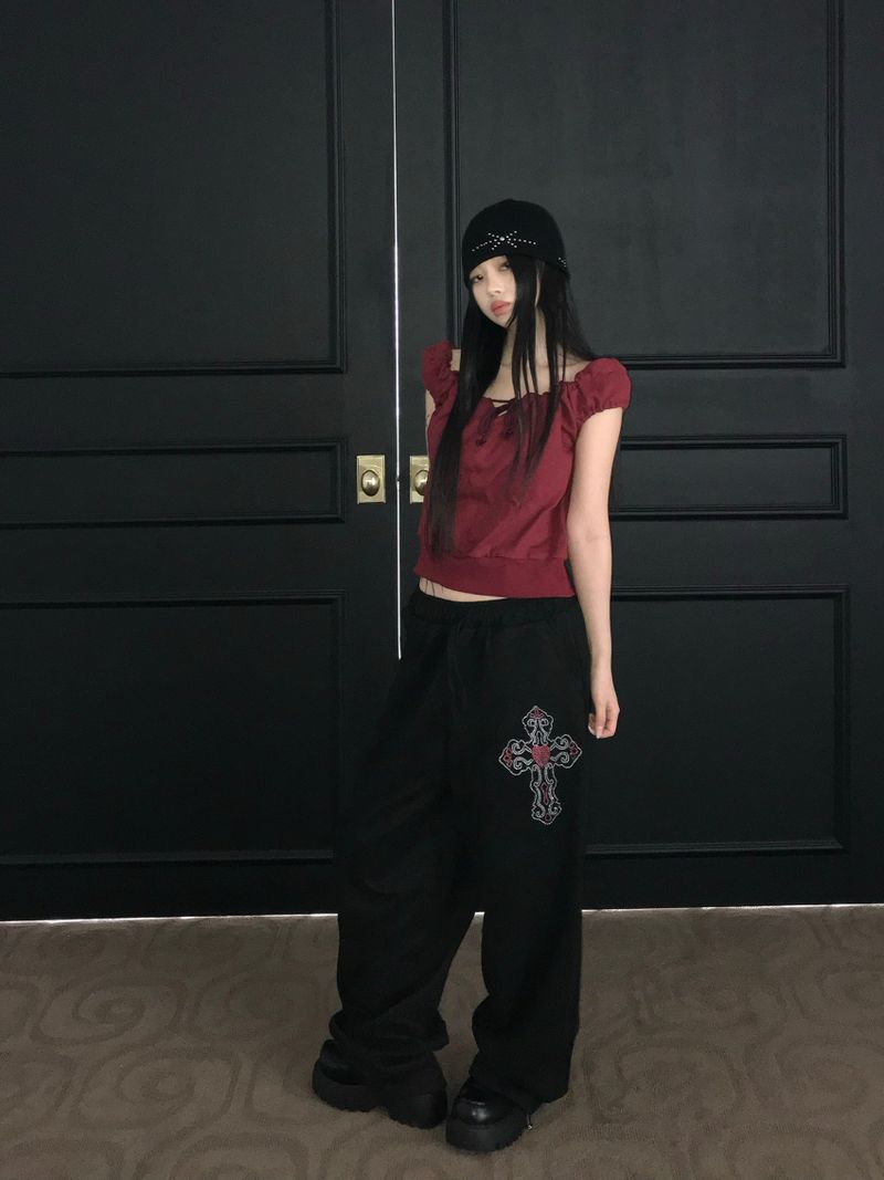 kitsch suede peace pt (2 color )