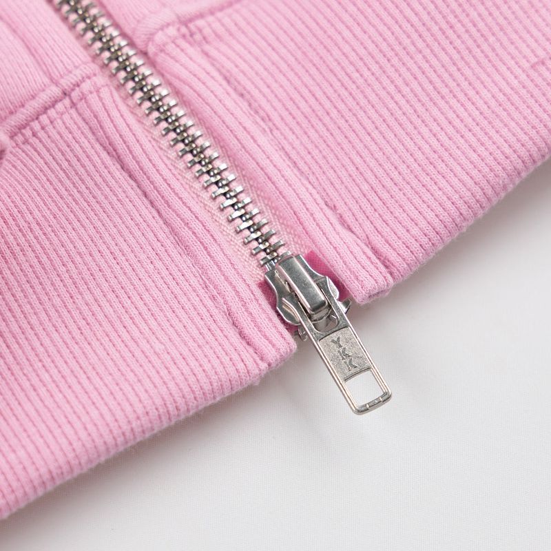 Souvenir Zip up Hoodie_Pink