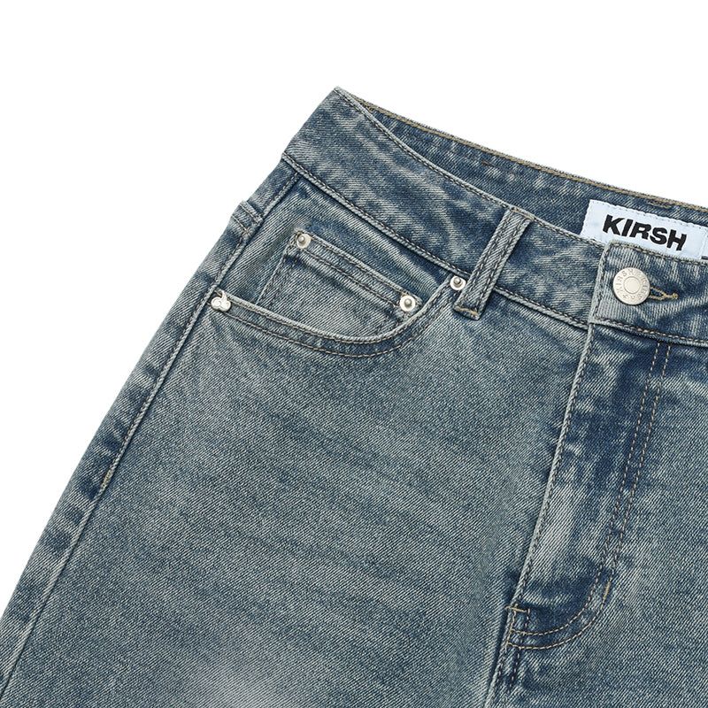 CHERRY SPAN SLIM-FIT DENIM PANTS [BLUE]