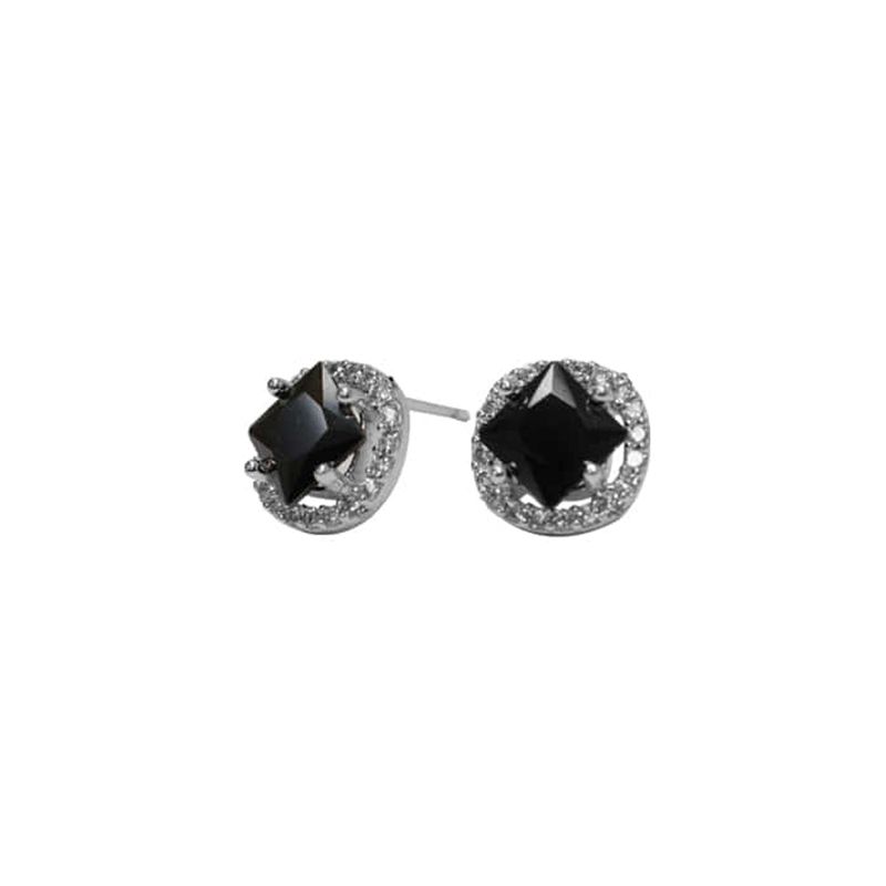 blackpurple(ブラックパープル)の「フリントキュービックイヤリング/Flint Cubic Earrings(Accessories)」
