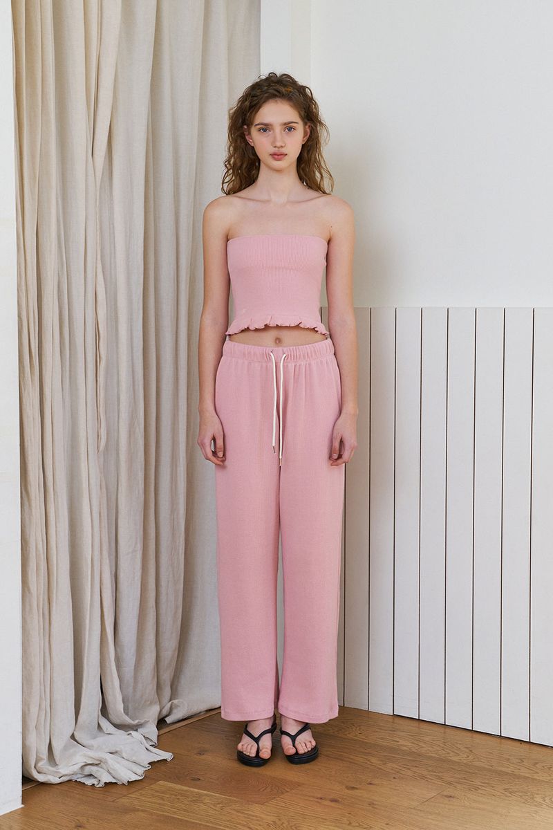 Waffle comfort top_pink