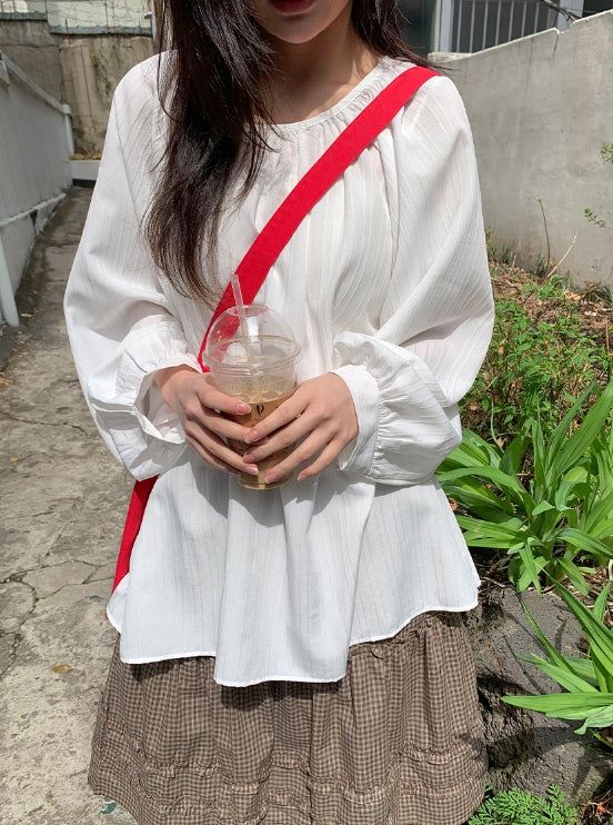 Rokel Loose Fit Shirring Blouse
